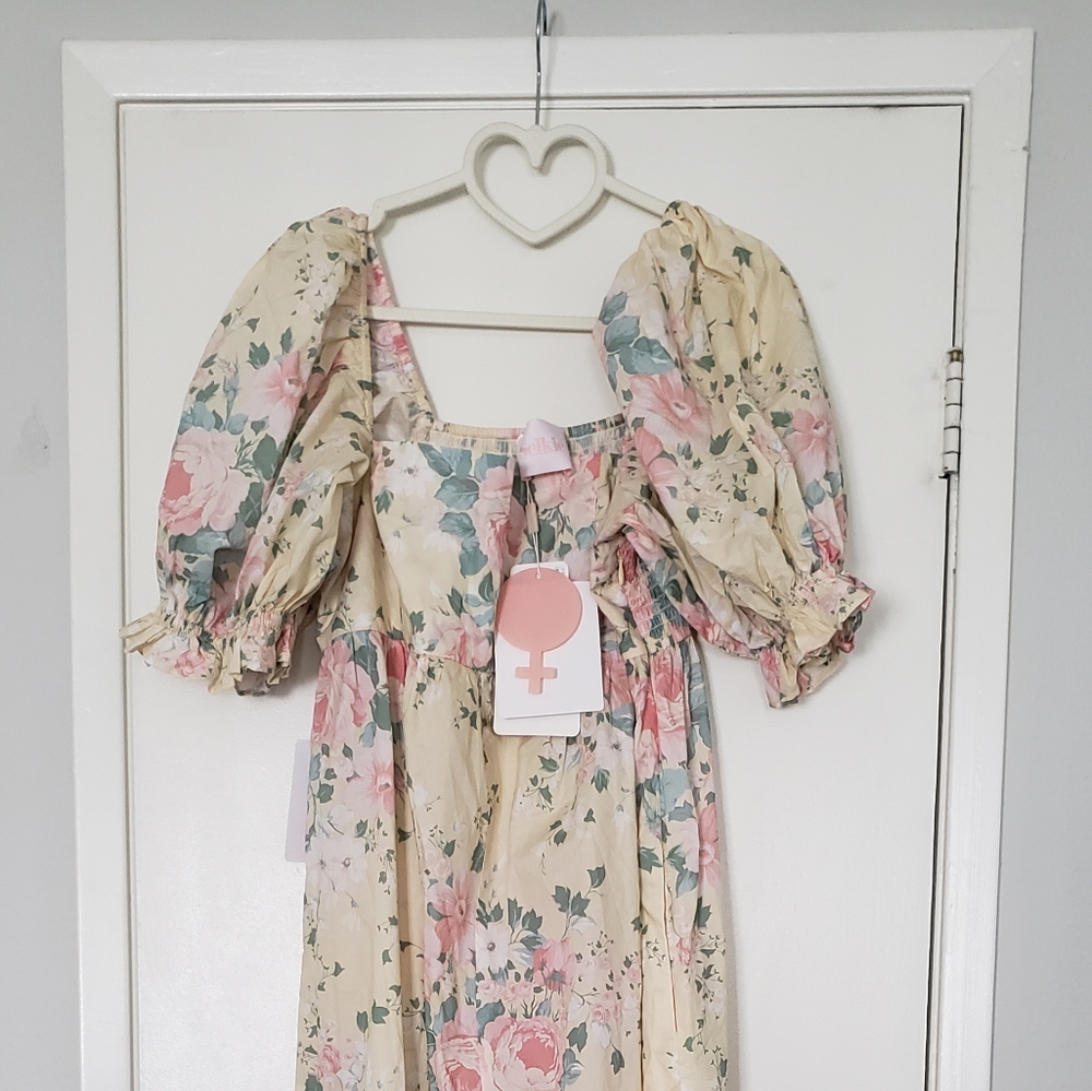 SOLD Selkie Fantasy Yellow Floral Jumpsuit - Picture 4 of 6